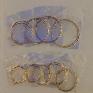 NEW Unopened Gold Hoop Fashion Earrings